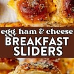 cheesy breakfast sliders