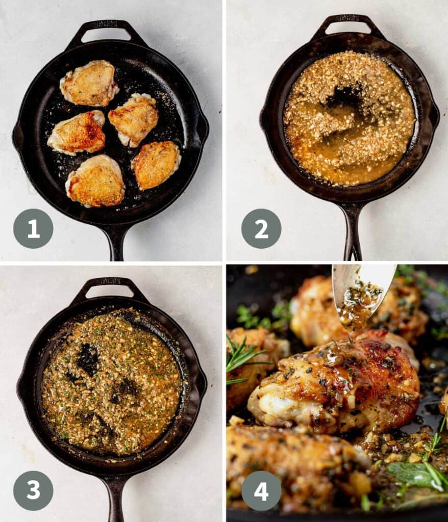 Crispy Cast Iron Skillet Chicken Thighs | What Molly Made