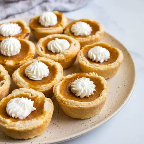 mini pumpkin pies