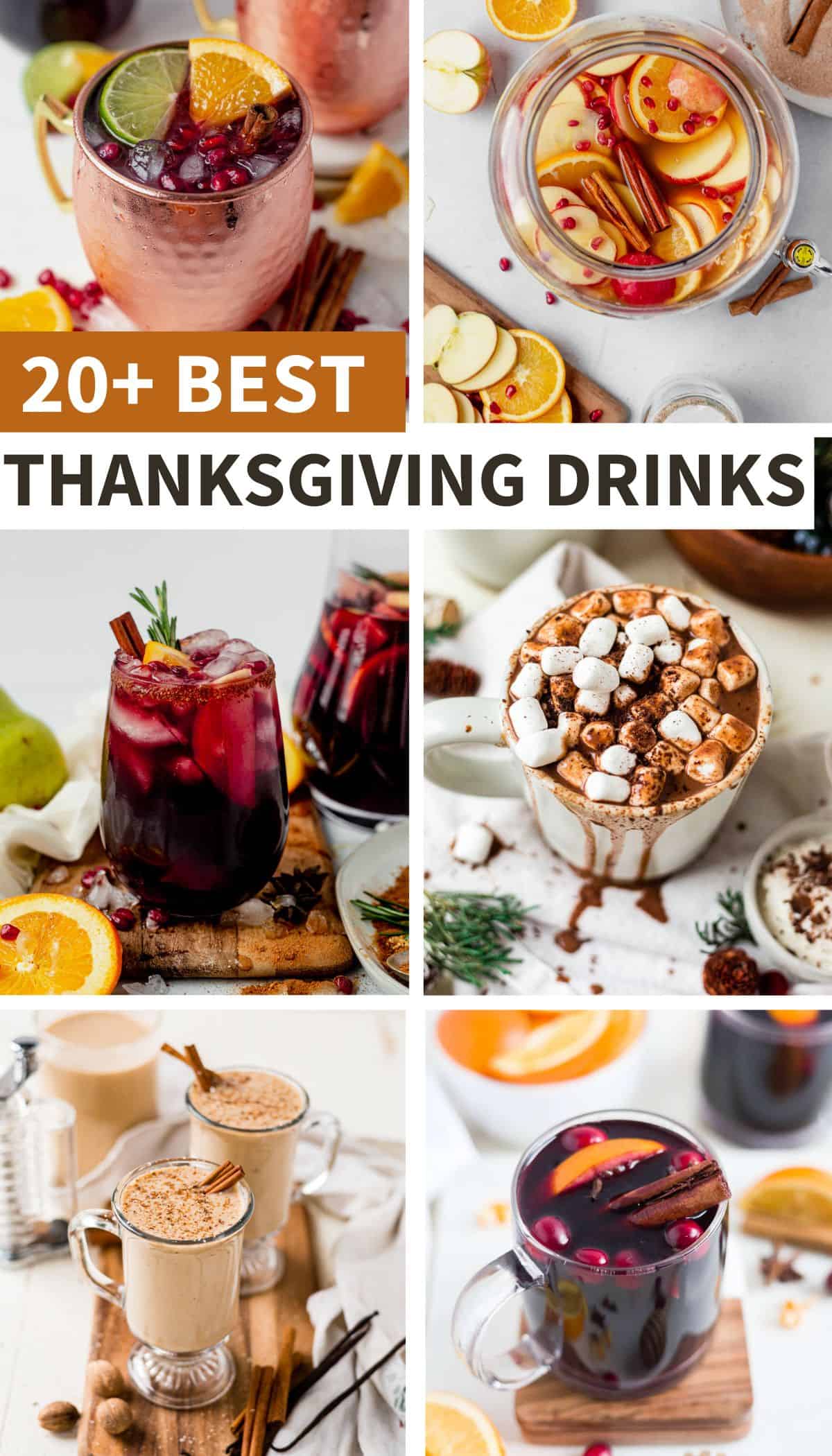 best thanksgiving drinks and cocktails