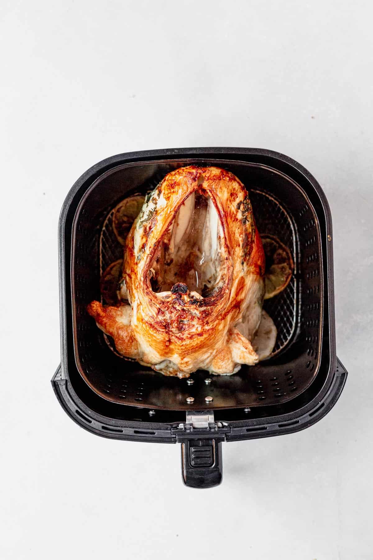 turkey breast in an air fryer. 