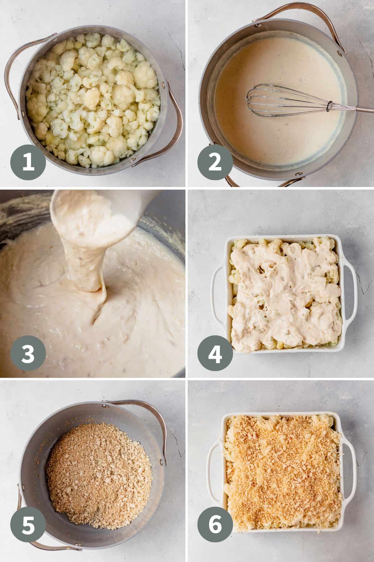 how to make cauliflower gratin