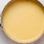 vegan cheese sauce in a skillet