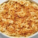 vegan mac and cheese with breadcrumbs