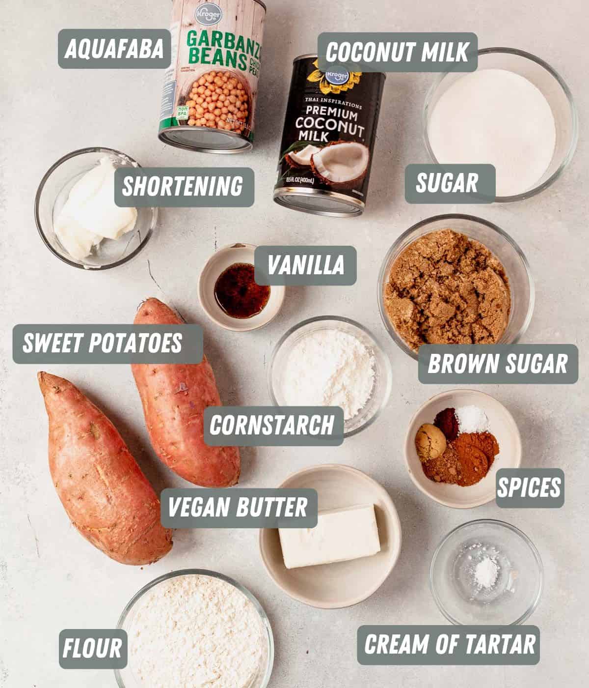 vegan sweet potato pie ingredients