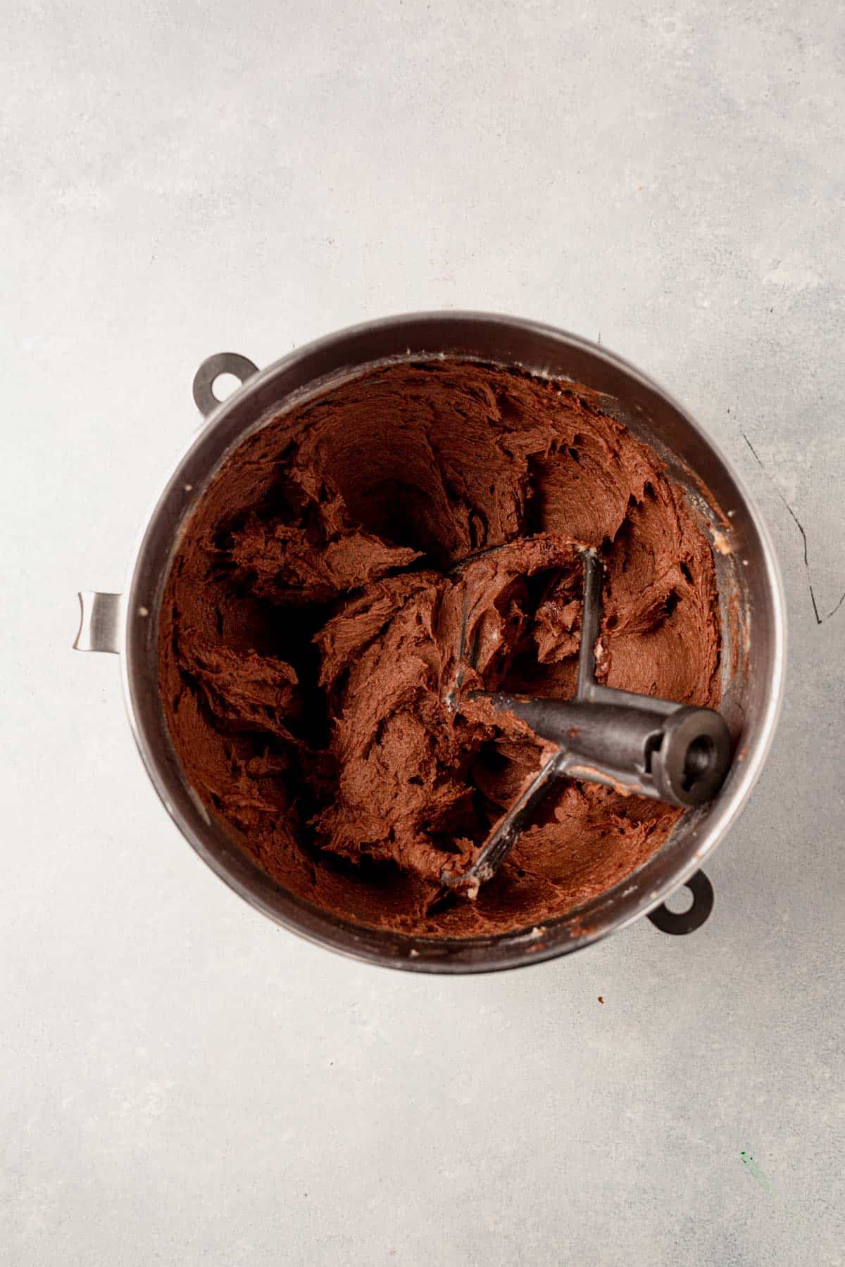 chocolate pudding cookie dough wet ingredients in a large bowl.