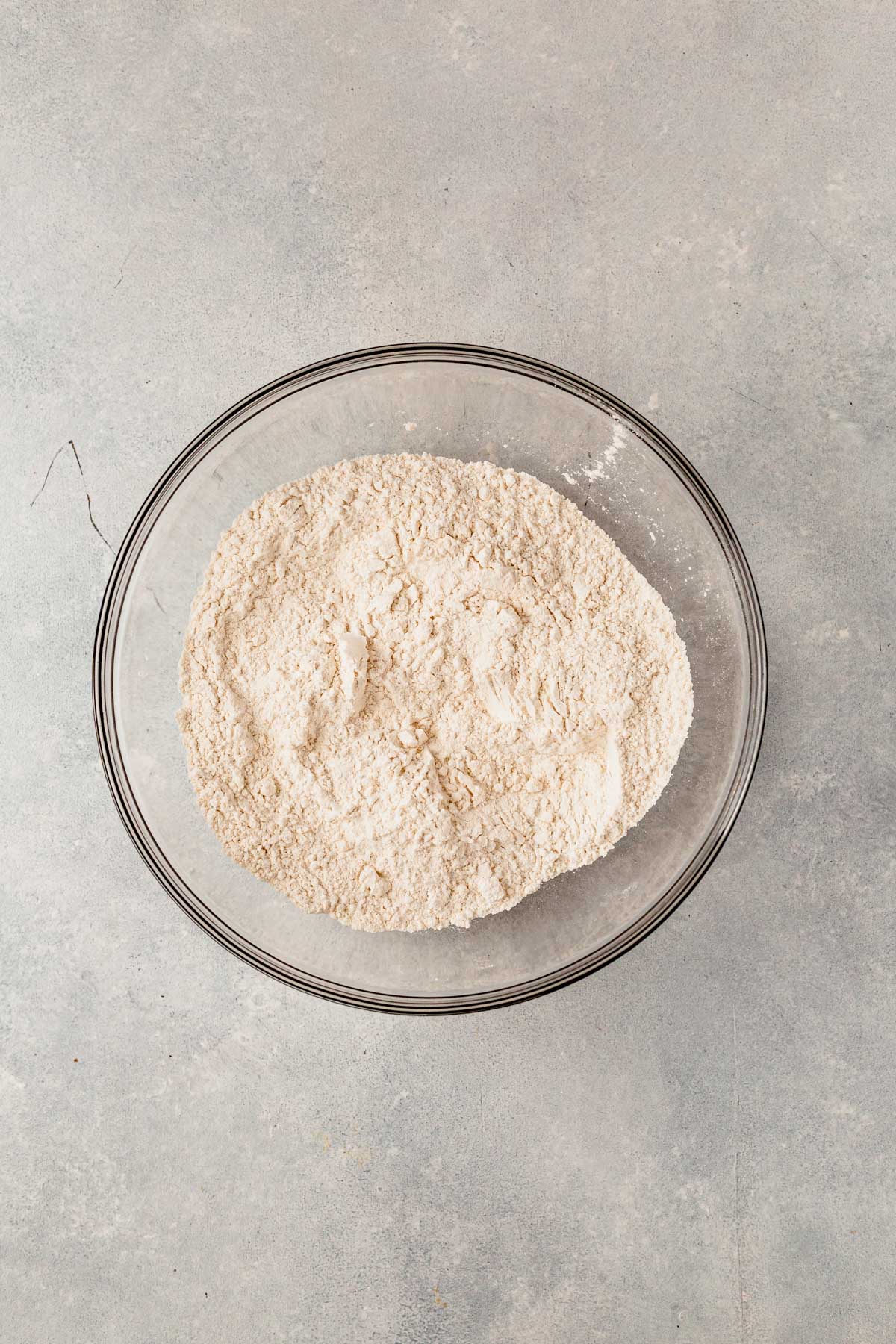 dry ingredients for taylor swift chai cookies in a bowl.