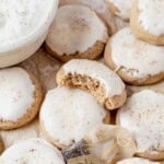 taylor swift chai cookies spread out on a counter