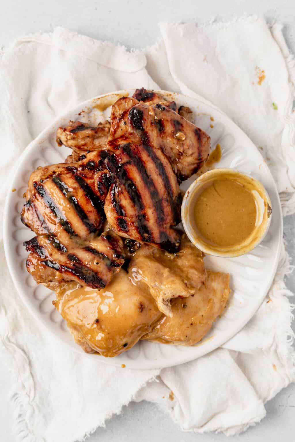 Honey Mustard Chicken Thighs Baked or Grilled What Molly Made