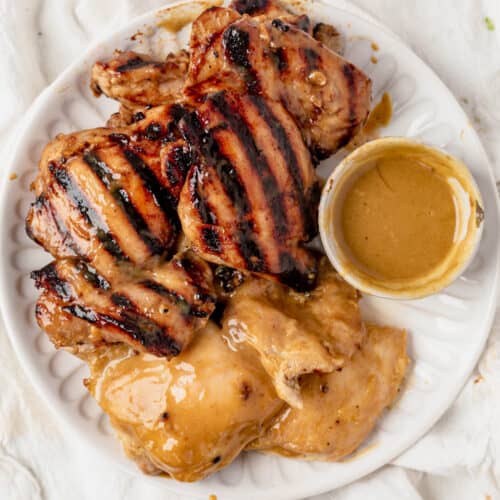 Honey Mustard Chicken Thighs Baked or Grilled What Molly Made