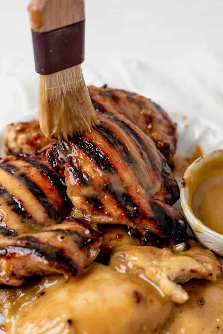 Honey Mustard Chicken Thighs Baked or Grilled What Molly Made