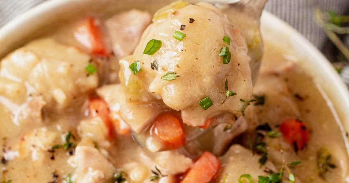 Gluten-Free Chicken and Dumplings (with Bisquick!) - Meaningful Eats