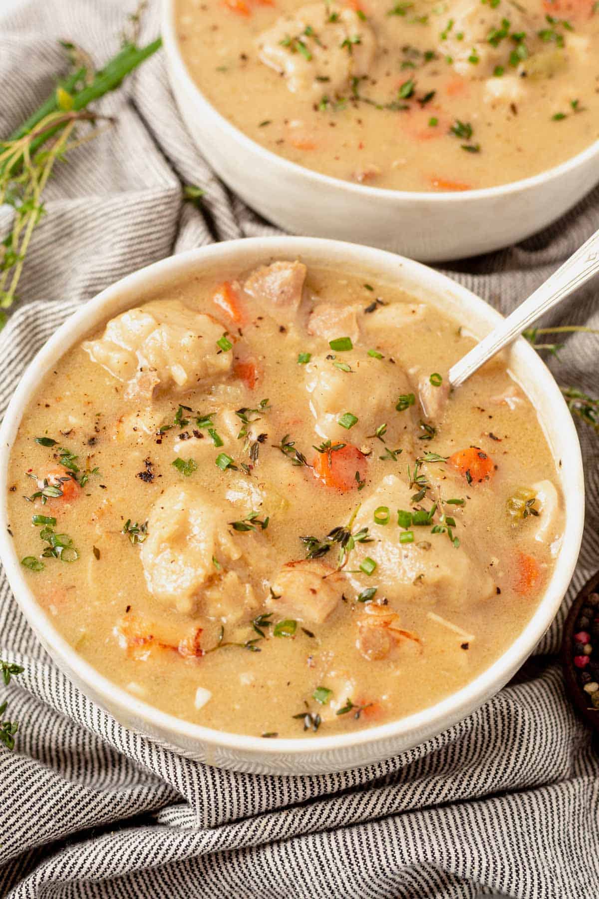 Gluten-Free Chicken and Dumplings (with Bisquick!) - Meaningful Eats