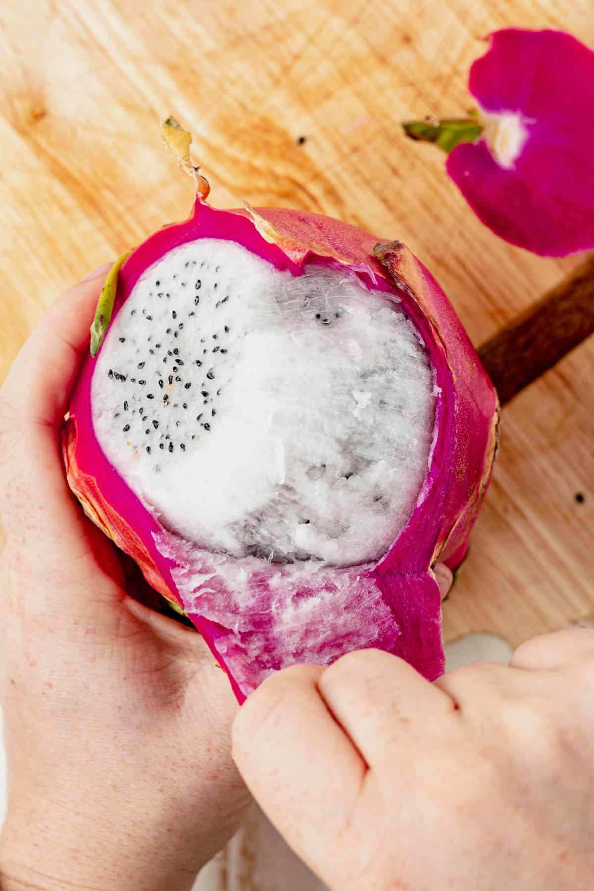 How To Cut Dragon Fruit - Running to the Kitchen®