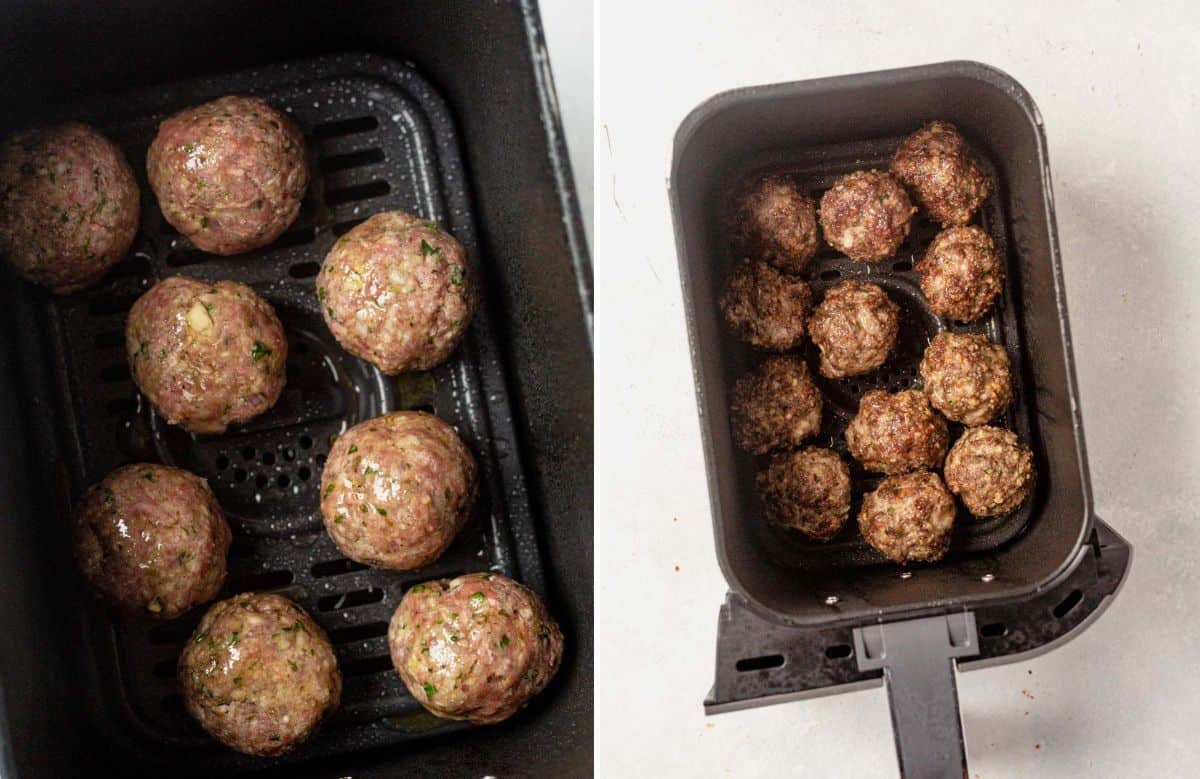 how to make air fryer meatballs