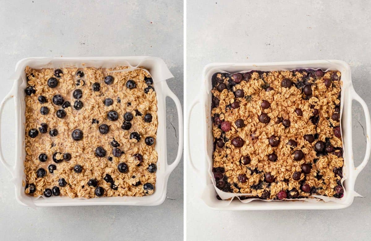 how to make blueberry baked oatmeal