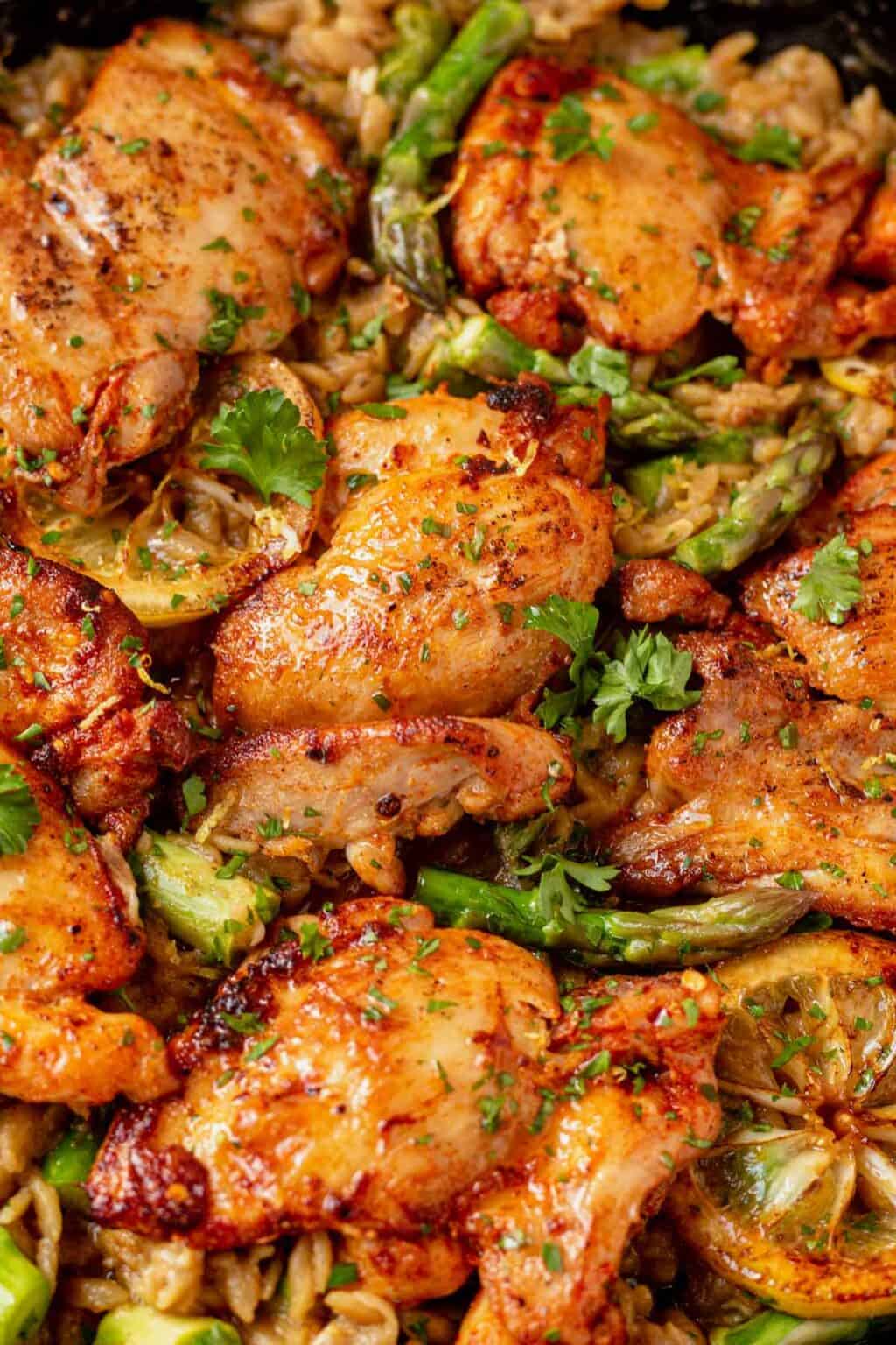 One Skillet Lemon Chicken Orzo What Molly Made