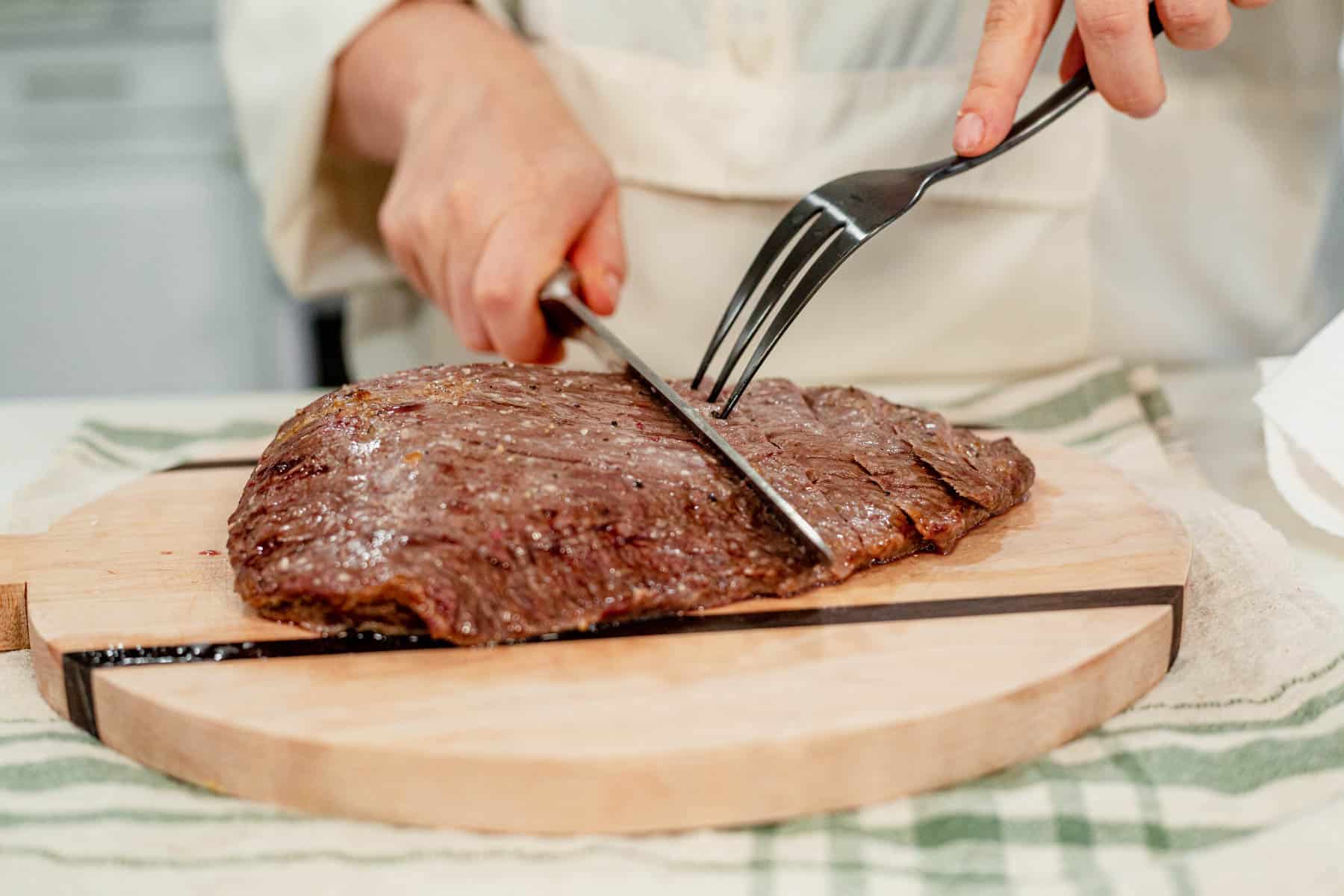 how to cut flank steak