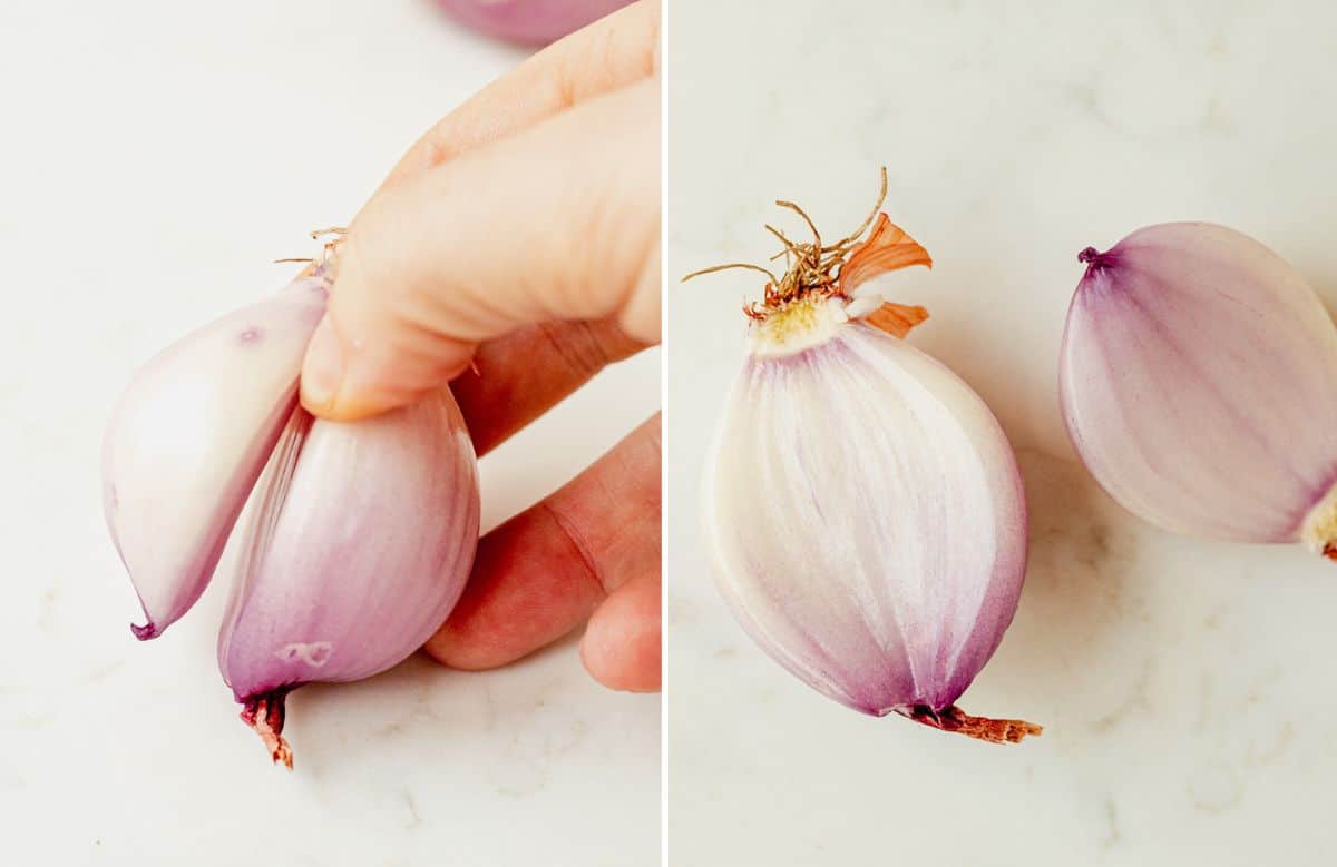 how to separate shallot after peeling