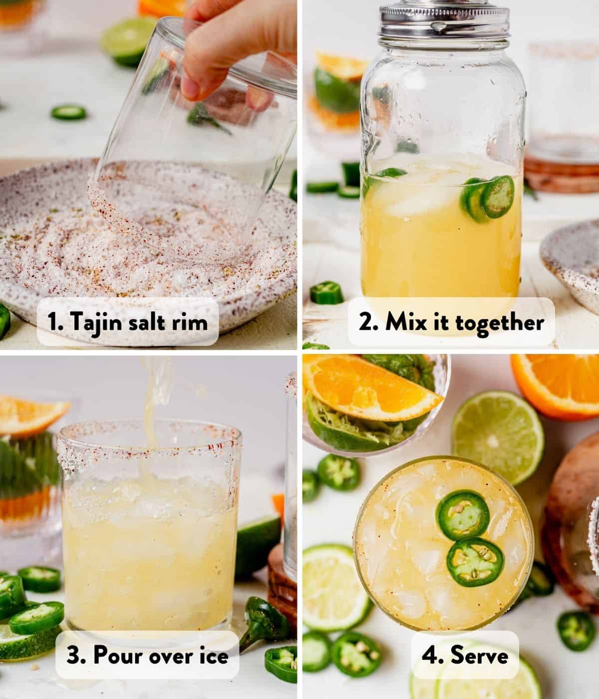 how to make a skinny spicy margarita
