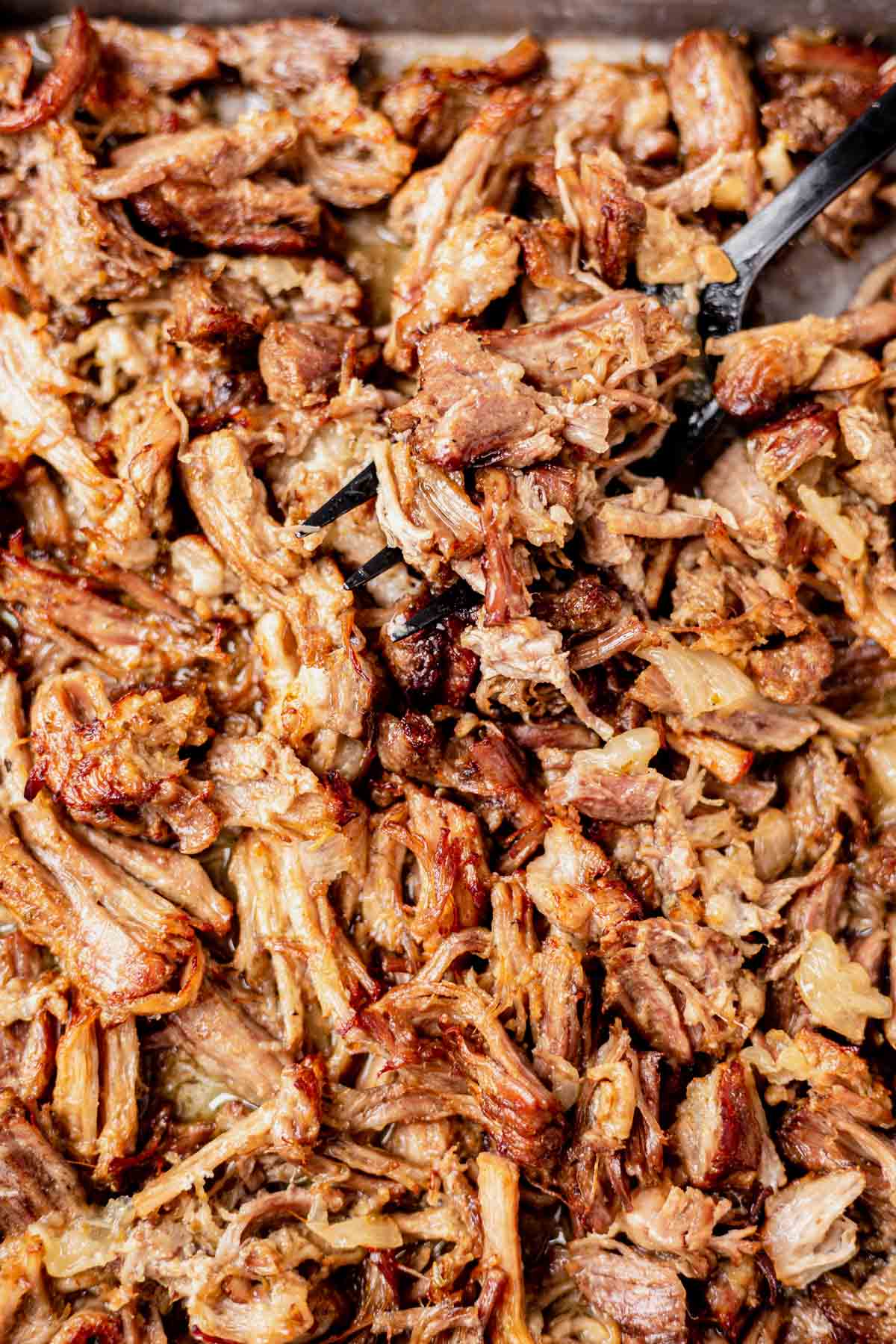 carnitas on a sheet pan