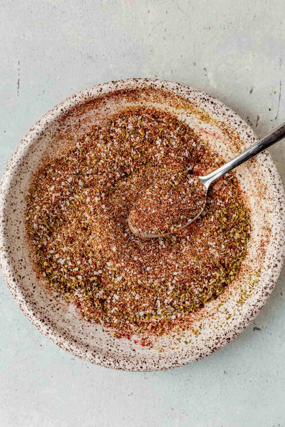 carnitas seasoning mixed in a bowl