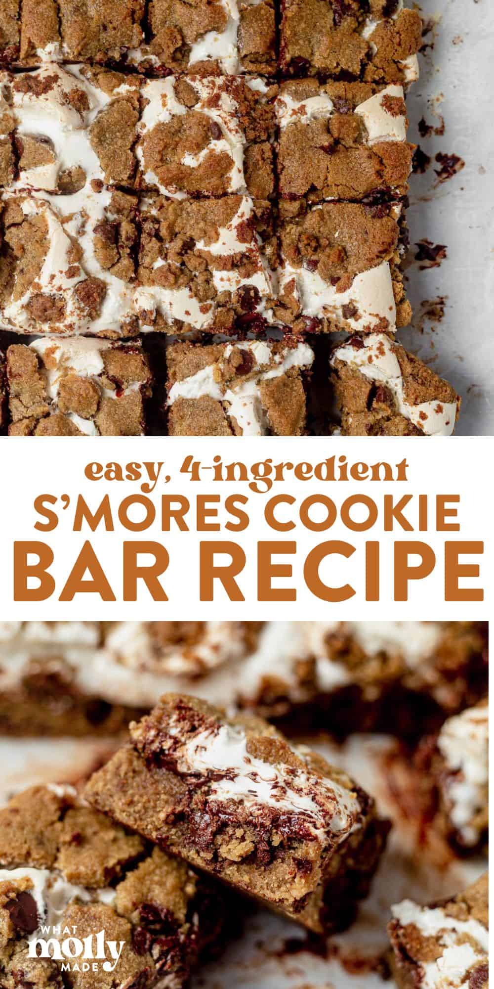 S'mores Cookie Bars | What Molly Made