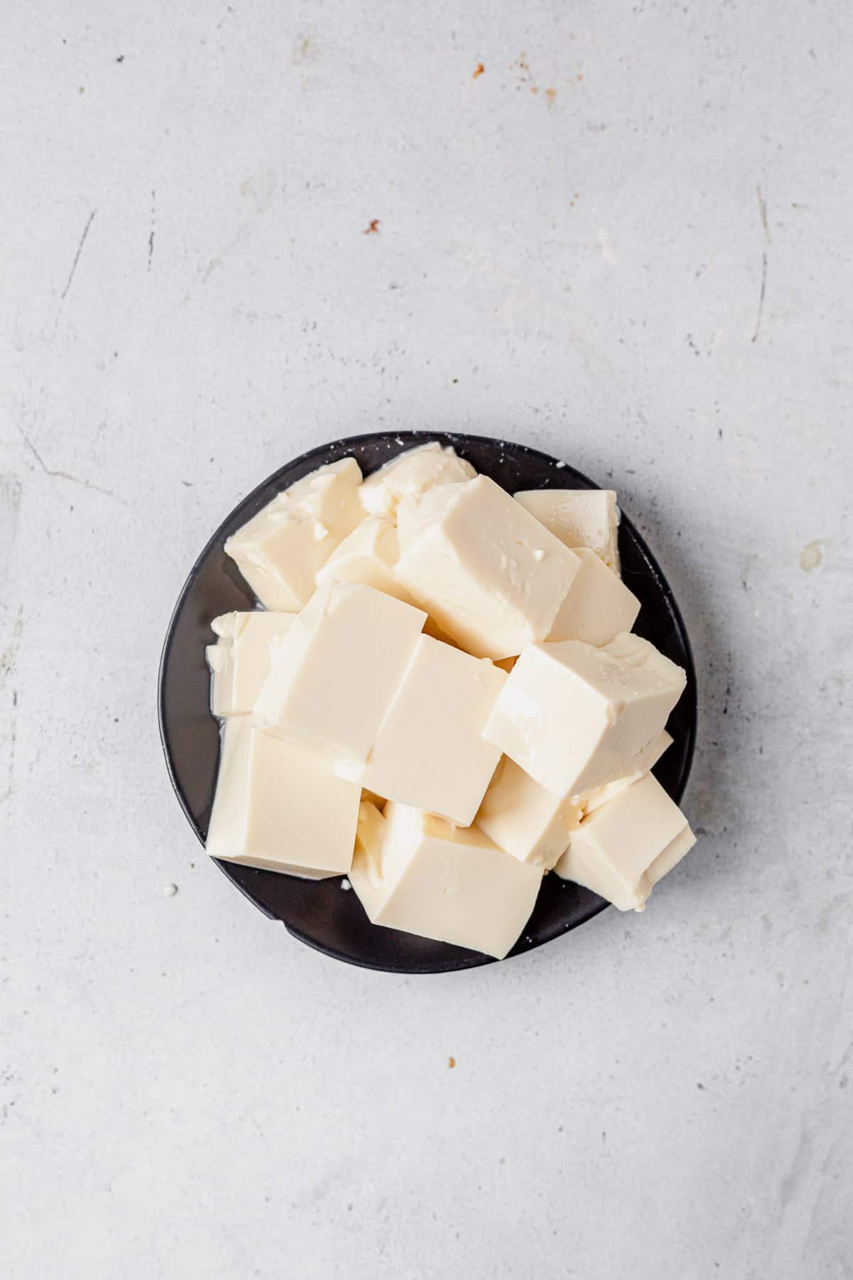 blocks of tofu on a plate