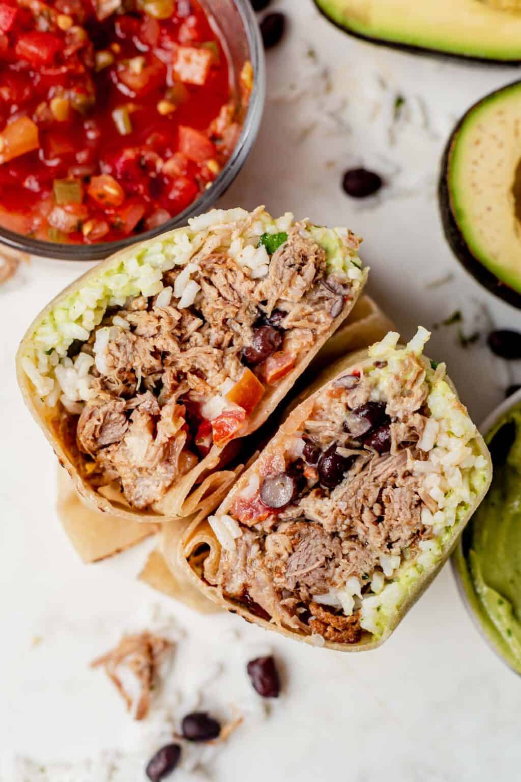 Pork Carnitas Burrito Recipe (Chipotle Copycat)