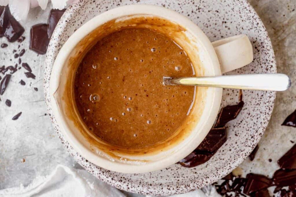 Easy Chocolate Chip Mug Cake in the Microwave