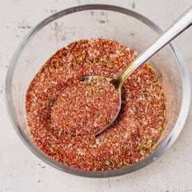 steak seasoning in a bowl with a spoon