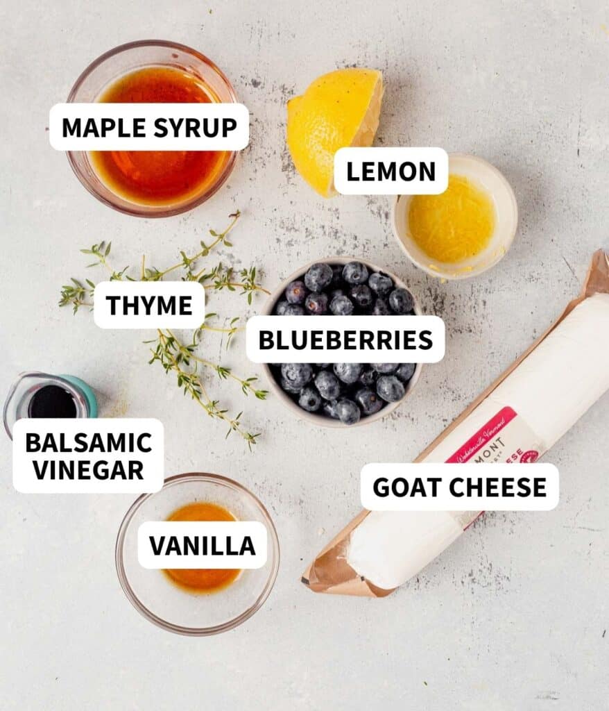 Fresh Blueberry Vanilla Goat Cheese Log (Easy Appetizer!)