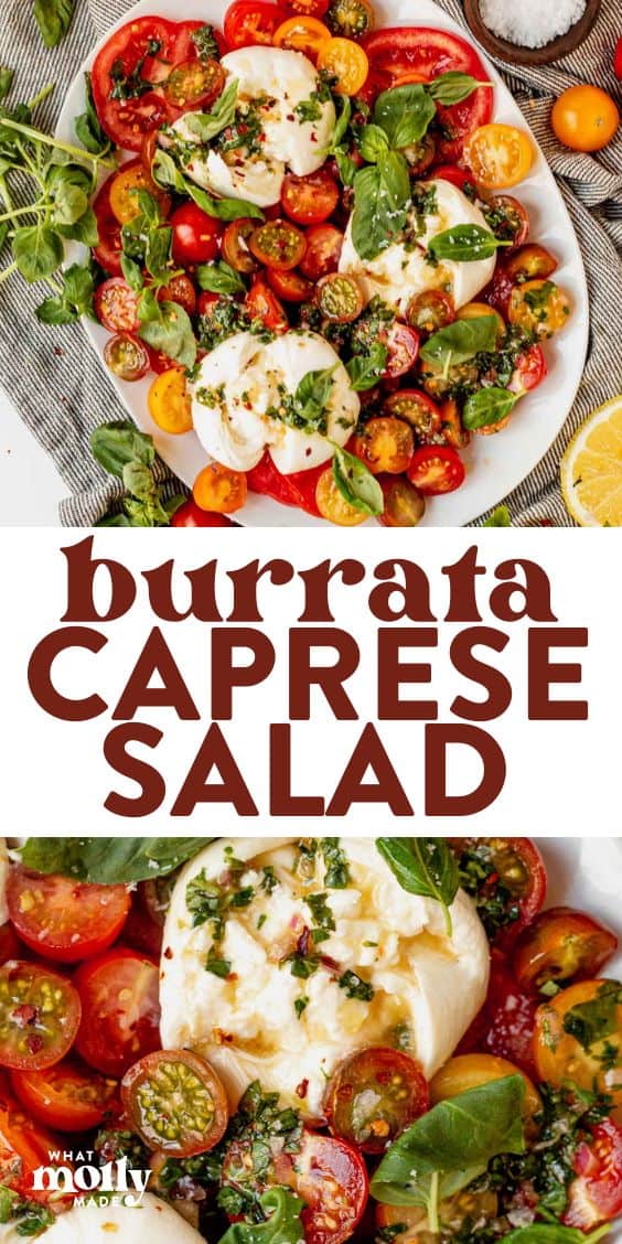 Italian Burrata Caprese Salad Recipe