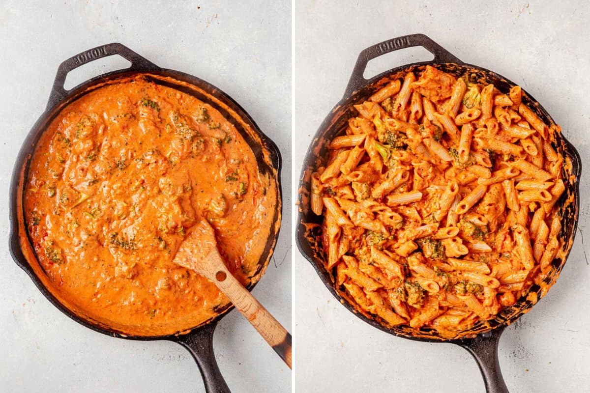 how to make chicken sausage pasta