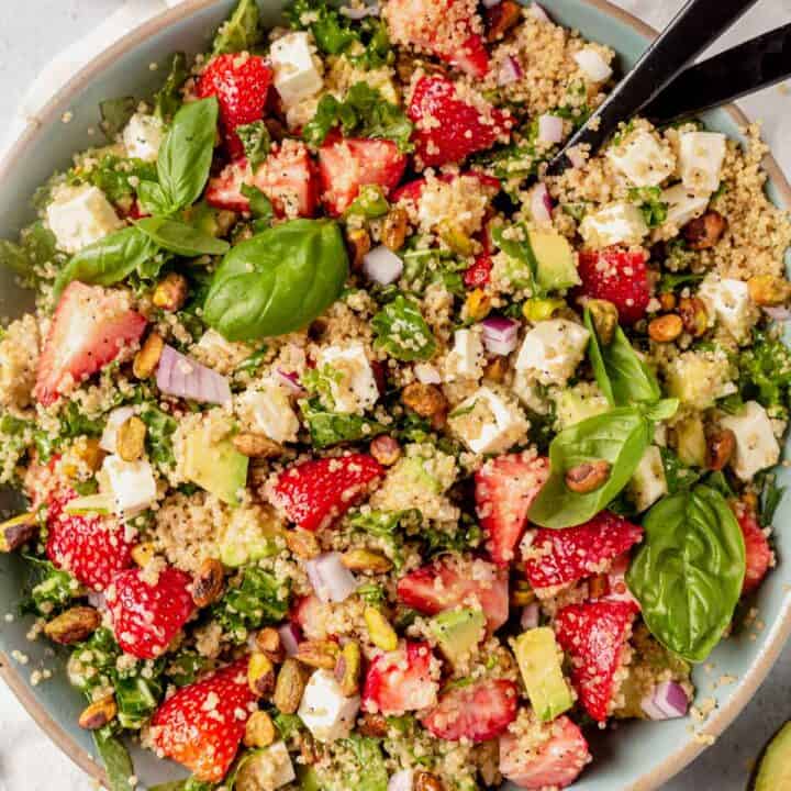 Strawberry Quinoa Salad with Feta (Easy Recipe!)