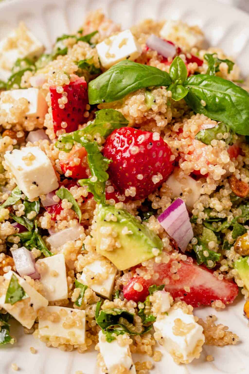 Strawberry Quinoa Salad with Feta (Easy Recipe!)