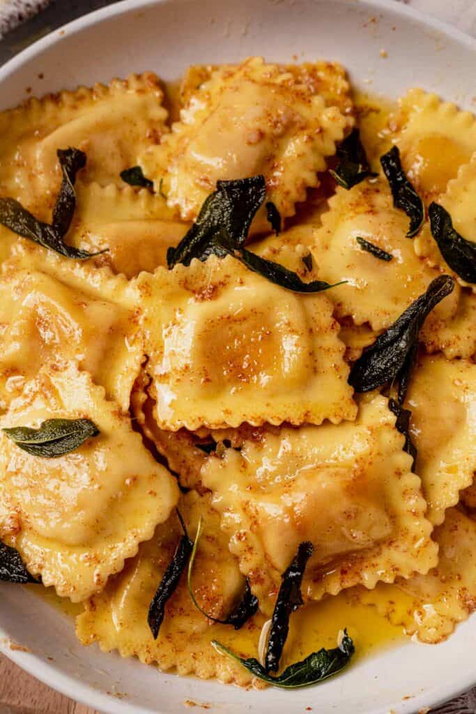 Brown Butter Sage Butternut Squash Ravioli Sauce