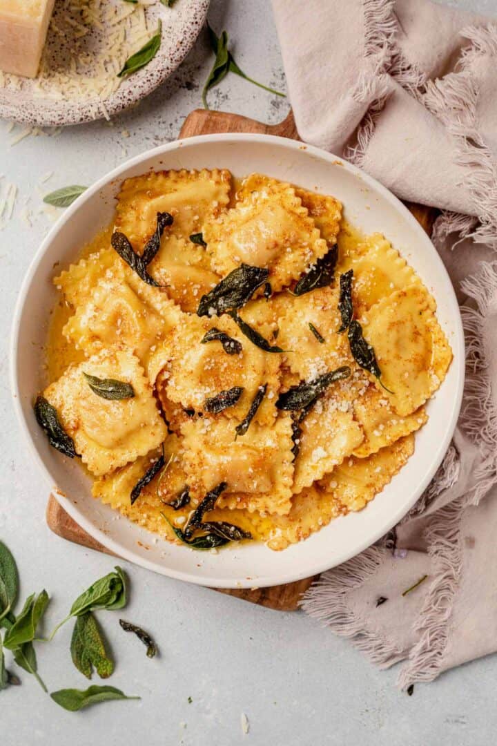 Brown Butter Sage Butternut Squash Ravioli Sauce