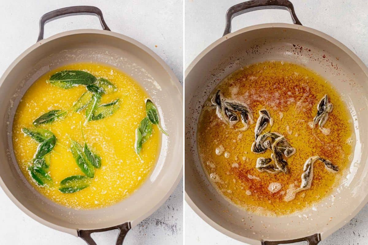 how to brown butter with sage