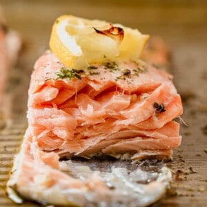 baked salmon with herbs and lemon