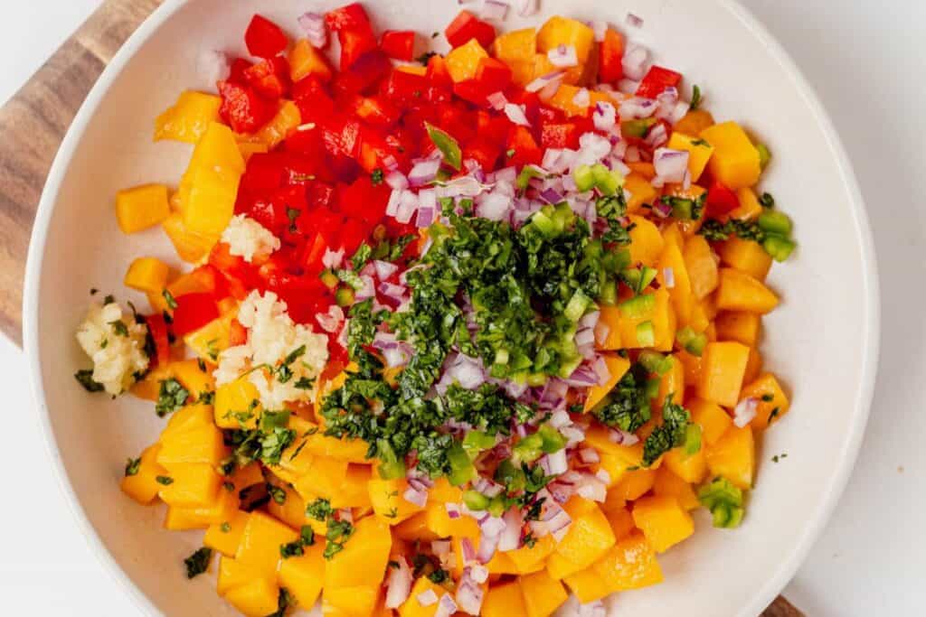 Best Fresh Peach Mango Salsa Recipe