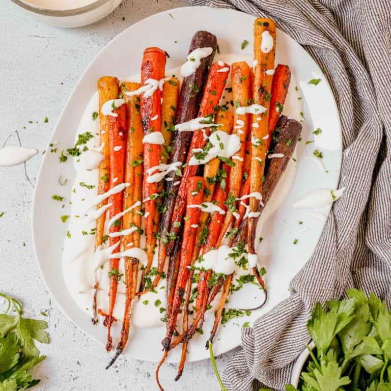 Roasted Rainbow Carrots with Honey and Thyme | What Molly Made