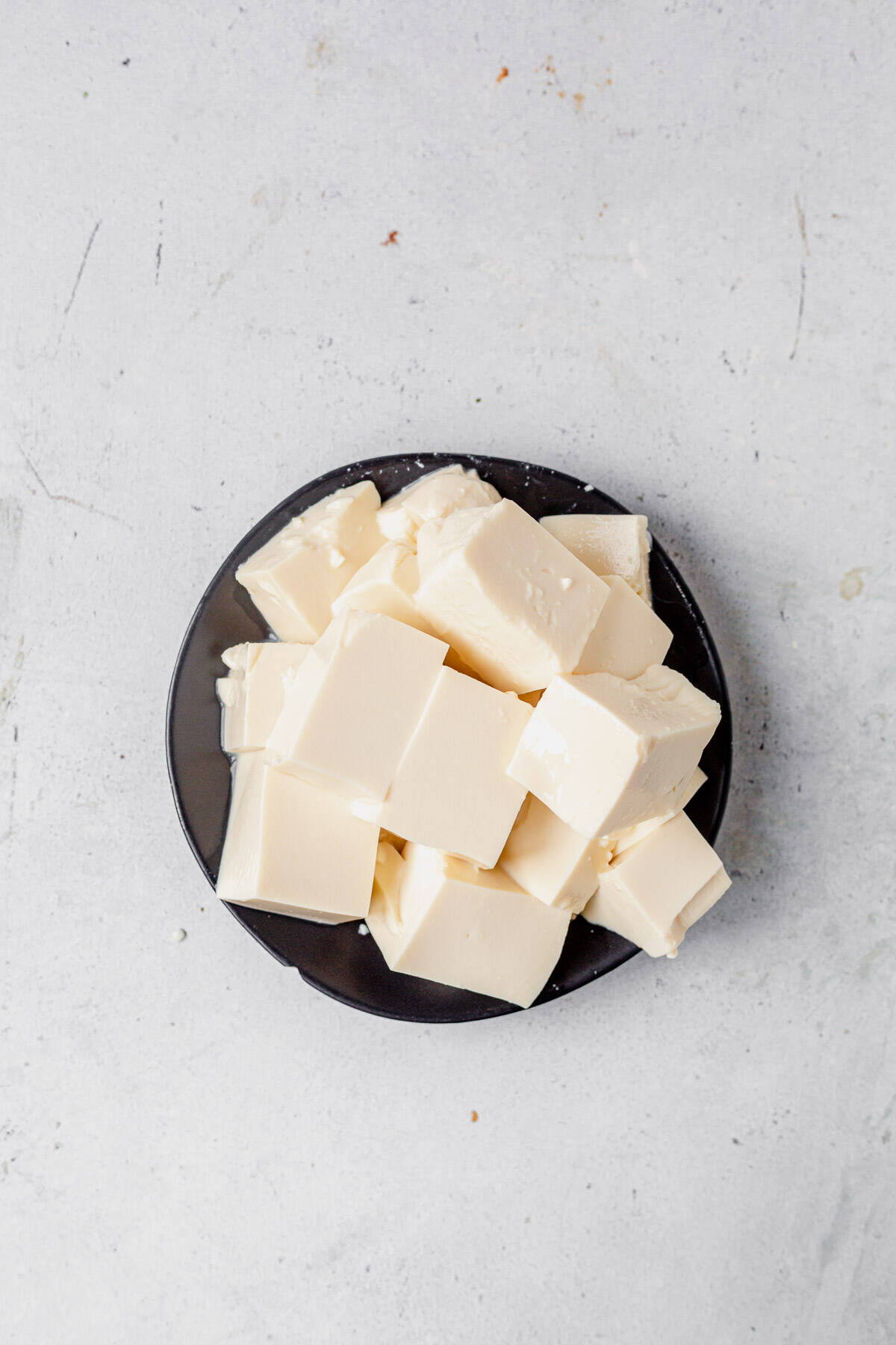 silken tofu on a plate