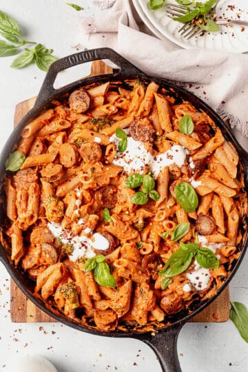 Creamy Italian Chicken Sausage Pasta with Broccoli