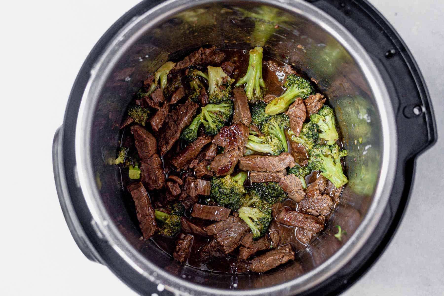 mongolian beef and broccoli in the Instant Pot