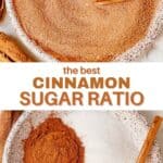 cinnamon sugar ratio pin collage