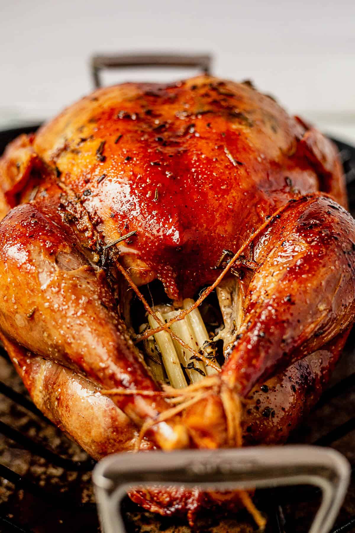 golden crispy roasted turkey at 325