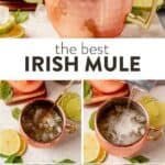 five images of how to make an irish mule