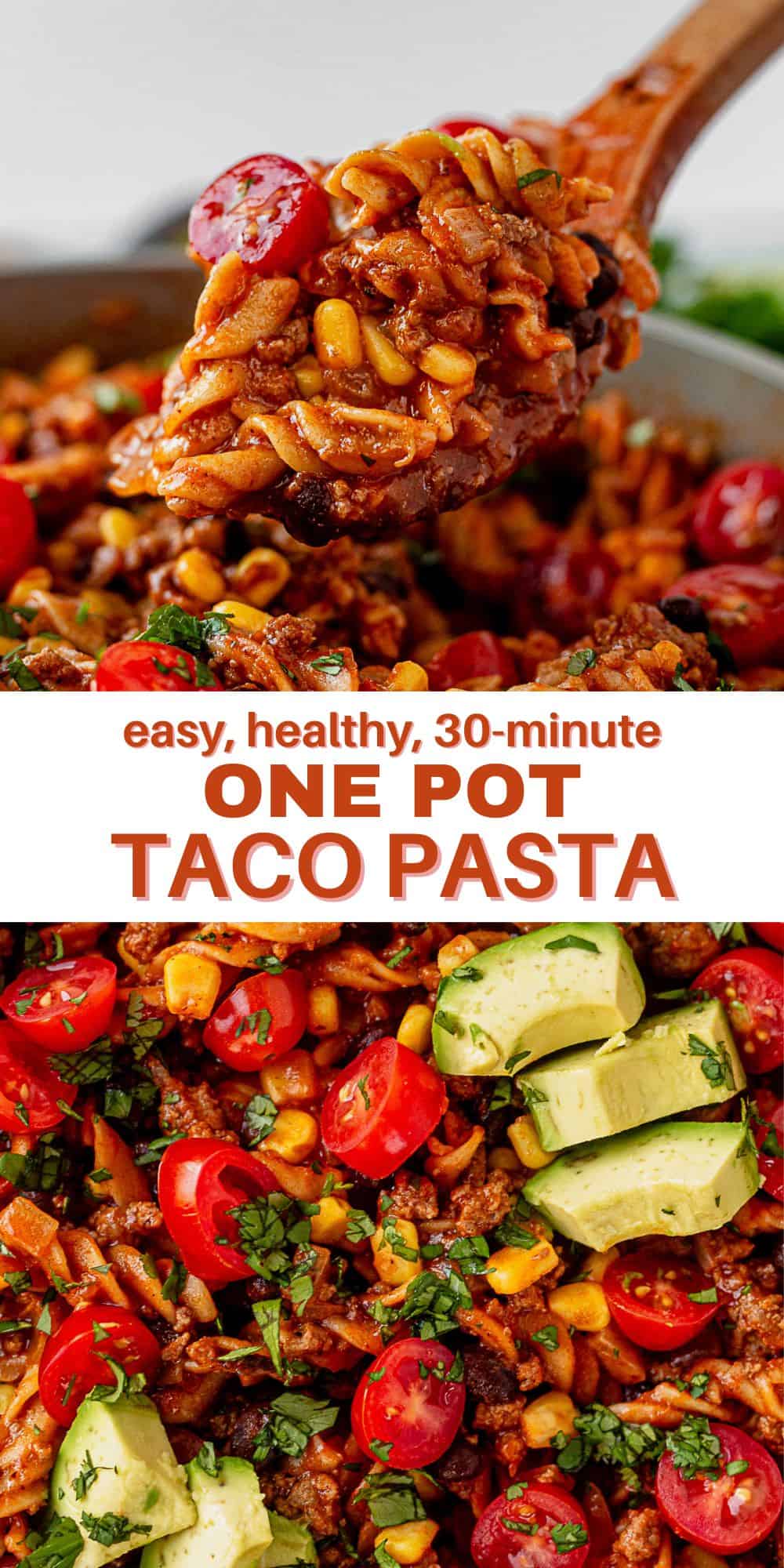 Best One Pot Beef Taco Pasta [Easy Recipe!]
