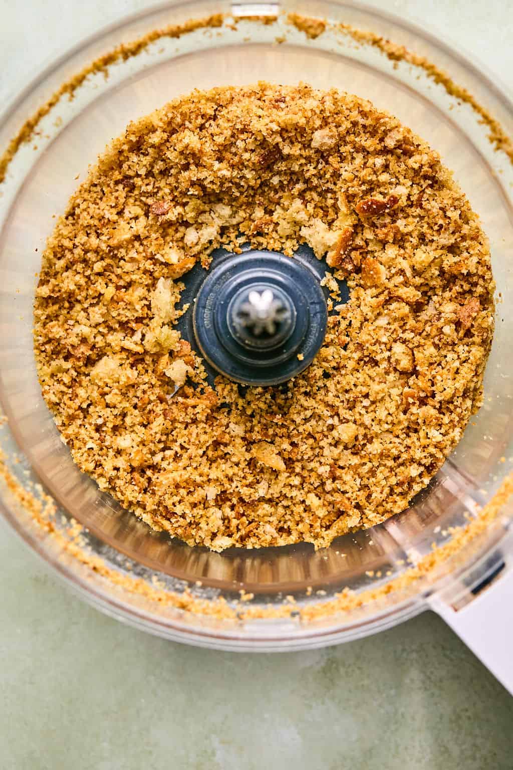 sourdough breadcrumbs in a food processor.